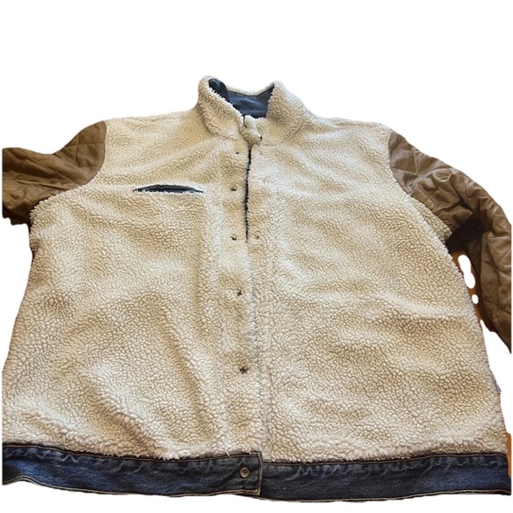 Levi’s Premium Big E Sherpa Trucker Jacket XXL Heavy Warm 16365‑0070 EXC Cond - Picture 12 of 16